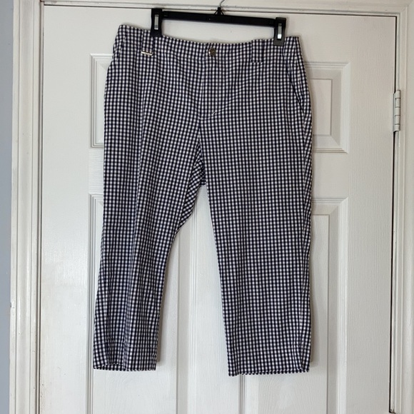 LRL Lauren Ralph Lauren black & white gingham pant - Picture 3 of 17